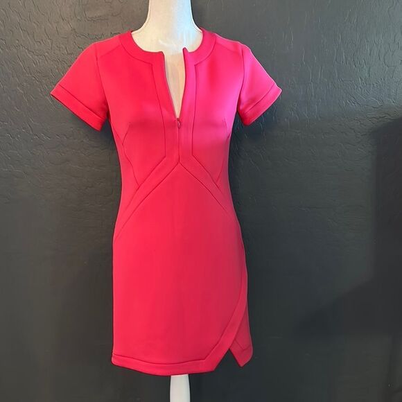 Shoshanna Dresses & Skirts - Shoshanna Pink Asymmetrical Mini Dress